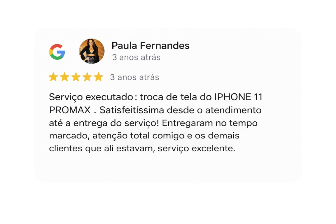 Avaliação cliente 1